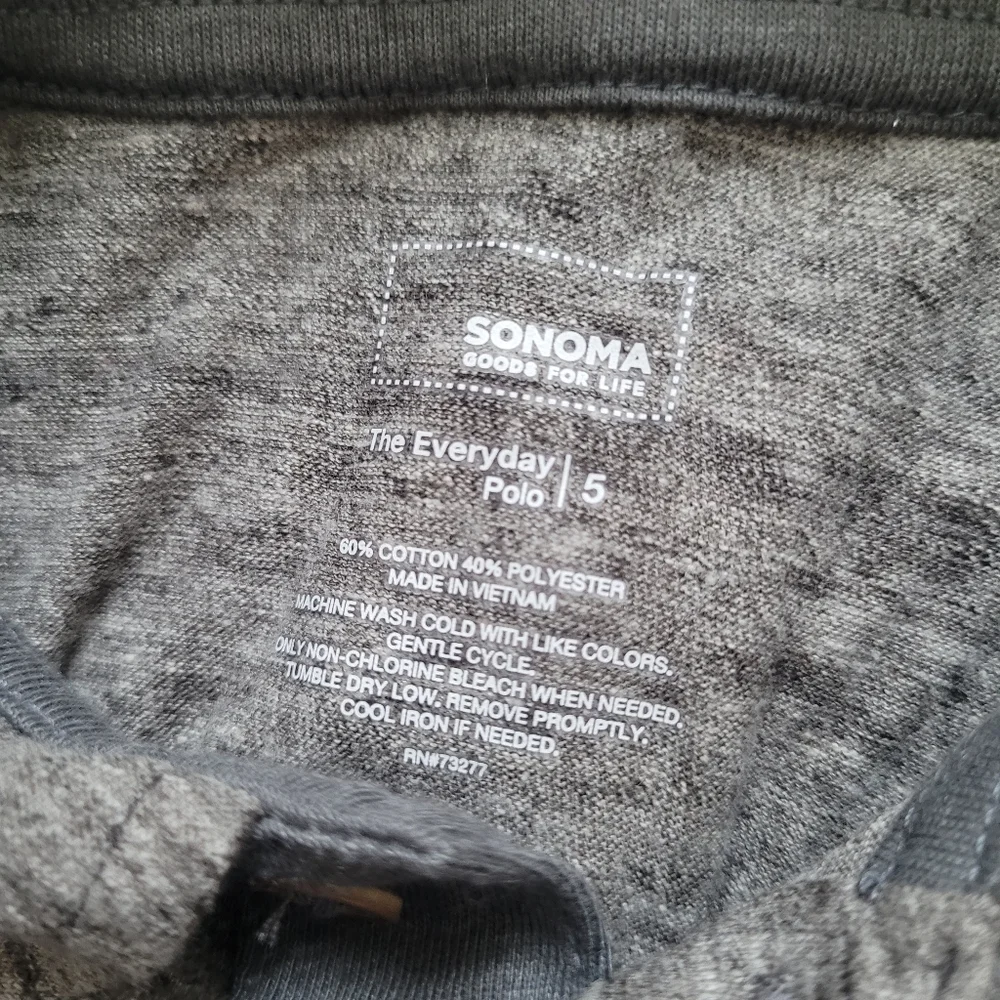 NWT Sonoma The Everyday Polo Gray Boys 5 Preppy Summer Spring Event